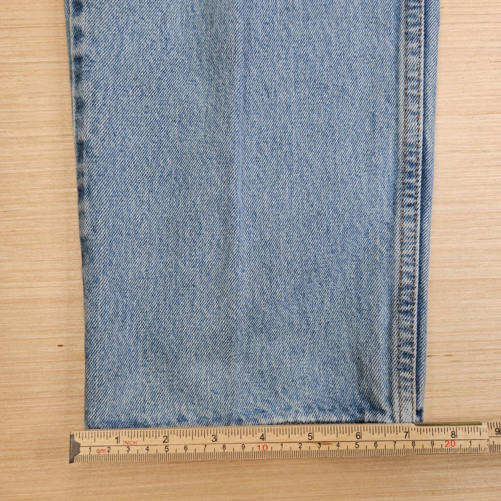 Vintage 90s Levi's Jeans Mens 34x30 Fit 32x30 Light Blue 550 Relaxed Fit Tapered - Picture 6 of 16